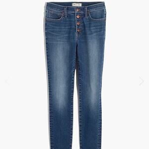 NWT Madewell mid-rise skinny cropped plus size petite jeans 37P